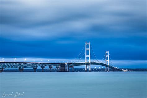 Mackinac Bridge Blue Horizon